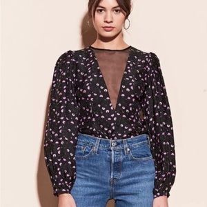 Fleur du mal silk blouse. French size 2. Excellent pre owned condition. Pretty!